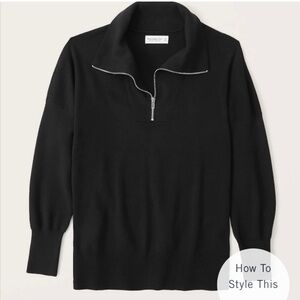 A&F LuxeLoft Oversized Legging-Friendly Half-zip